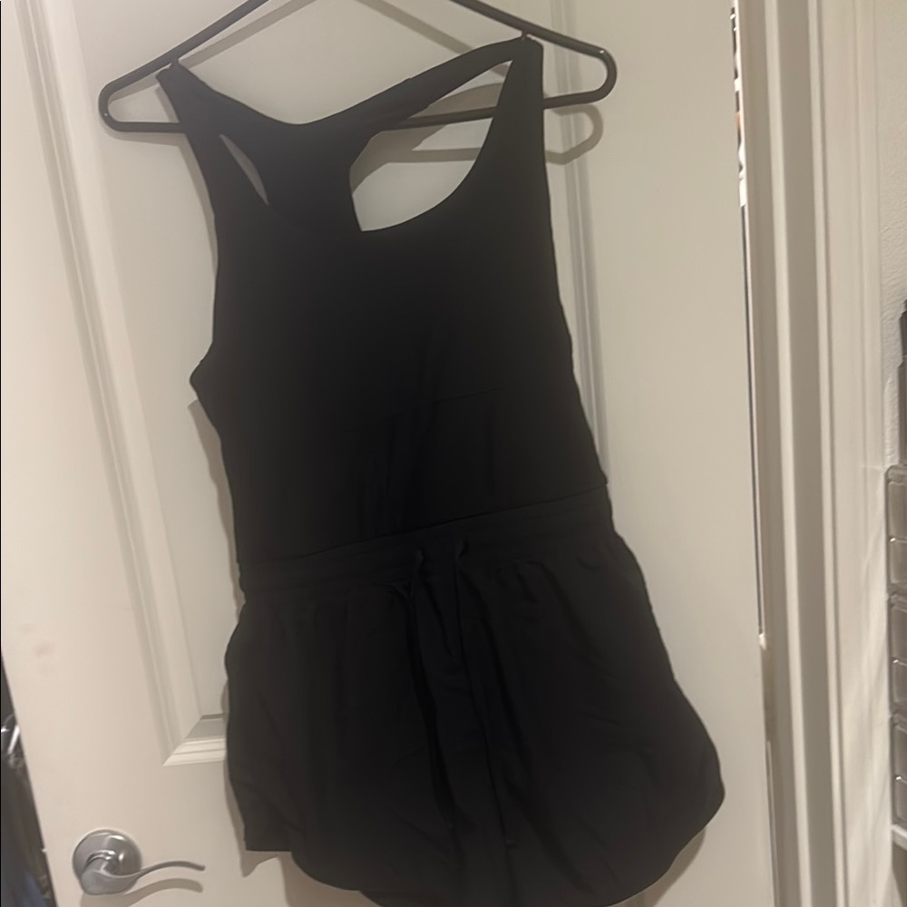 Fabletics Black Sleeveless Jumpsuit